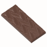 CW12104 TABLET FURY CHOCOLATE WORLD - forma z poliwęglanu do tabliczek czekolady - strukturalny wzór rombów