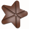 CW12045 TABLICZKA GWIAZDA CHOCOLATE WORLD - forma z poliwęglanu do tabliczek czekolady w kształcie gwiazdy - poj. 100 g