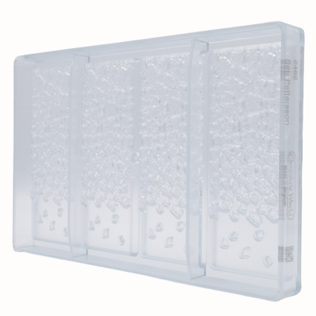 CW2462 TABLET FIRE LAVA SEB PETTERSSON CHOCOLATE WORLD - forma z poliwęglanu do tabliczek czekolady - ogień i lawa - poj. 83 g