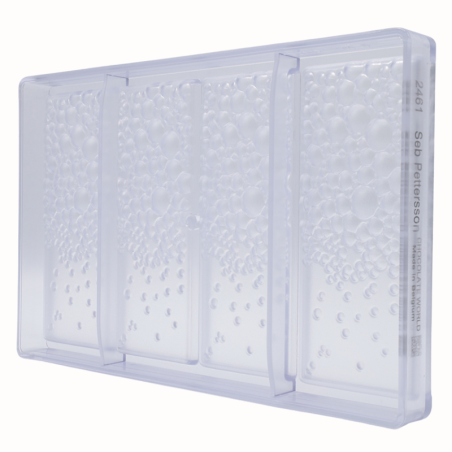 CW2461 TABLET AIR BUBBLES SEB PETTERSSON CHOCOLATE WORLD - forma z poliwęglanu do tabliczek czekolady - poj. 83.5 g