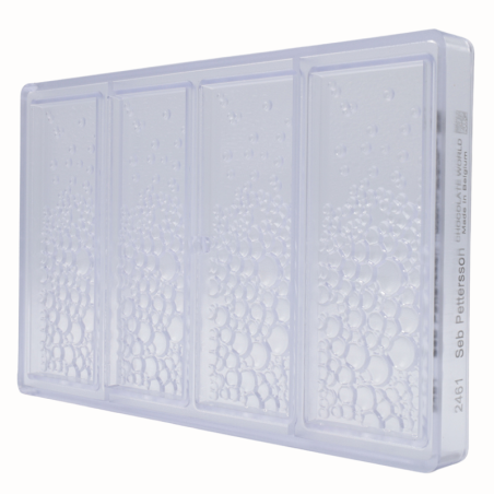 CW2461 TABLET AIR BUBBLES SEB PETTERSSON CHOCOLATE WORLD - forma z poliwęglanu do tabliczek czekolady - poj. 83.5 g