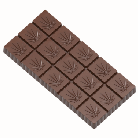 CW1994 KONOPIE CHOCOLATE WORLD - forma z poliwęglanu do tabliczek czekolady - poj. 62 g