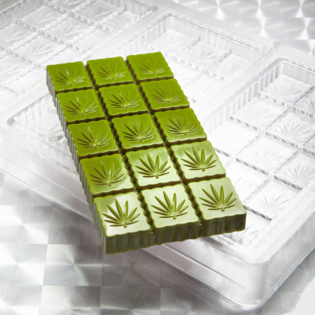 CW1994 KONOPIE CHOCOLATE WORLD - forma z poliwęglanu do tabliczek czekolady - poj. 62 g