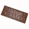 CW12029 HAPPY EASTER CHOCOLATE WORLD - forma z poliwęglanu do wielkanocnych tabliczek czekolady - poj. 45 g