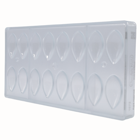 CW1673 QUENELLE - FRANK HAASNOOT - DOUBLE MODEL CHOCOLATE WORLD - forma z poliwęglanu do klasycznych pralin