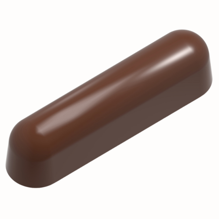 CW2469 ÉCLAIR SNACK BAR CHOCOLATE WORLD - forma z poliwęglanu do batonów w kształcie eklerów - poj. 29 g
