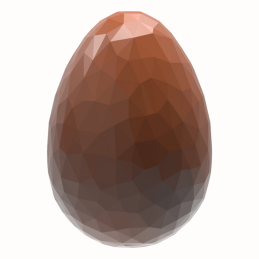 CW1891 Brylantowe jajko - Chocolate World - forma z poliwęglanu do pralin w kształcie pisanek - poj. 5.5 g