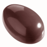 CW1252 Gładkie jajko - Chocolate World - forma z poliwęglanu do czekoladek w kształcie pisanek - poj. 83 g