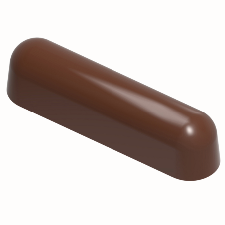 CW12033 ÉCLAIR SNACK BAR - CHOCOLATE WORLD - forma z poliwęglanu do batonów - dł. 78.5 x szer. 19 x wys. 20 mm / poj. 29 g
