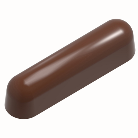 CW12033 ÉCLAIR SNACK BAR - CHOCOLATE WORLD - forma z poliwęglanu do batonów - dł. 78.5 x szer. 19 x wys. 20 mm / poj. 29 g