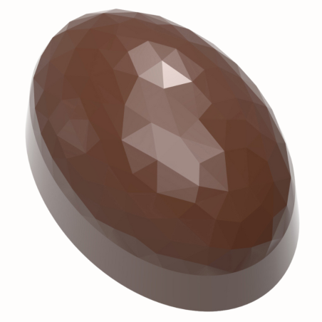 CW12064 Brylant - Chocolate World - forma z poliwęglanu do owalnych pralin - dł. 35 x szer. 24.5 x wys. 19 mm / poj. 13 g