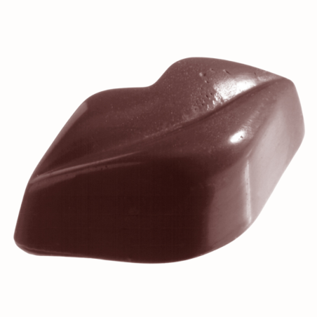 CW2351 Usta - Chocolate World - forma z poliwęglanu do pralin - dł. 49 x szer. 26 x wys. 17 mm / poj. 15 g x 32 praliny