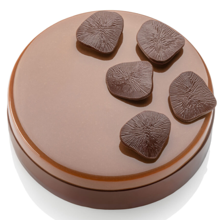 op. 144 szt. Paleo 33400 Barbara Decor - oryginalna dekoracja z ciemnej czekolady - dł. 45 x szer. 43 mm