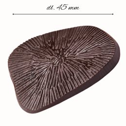 op. 144 szt. Paleo 33400 Barbara Decor - oryginalna dekoracja z ciemnej czekolady - dł. 45 x szer. 43 mm