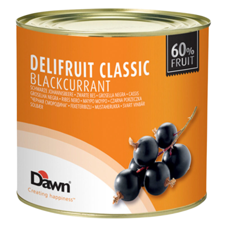 op. 2.7 kg Delifruit Classic Blackcurrant Dawn Foods - gotowe nadzienie owocowe - czarna porzeczka