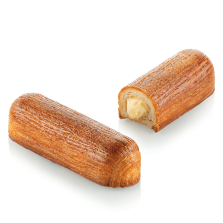 1 szt. NOLA 144 Silikomart - dł. 130 x szer. 40 x wys. 35 mm - zamykany rant z kompozytu do wypieku eklerów