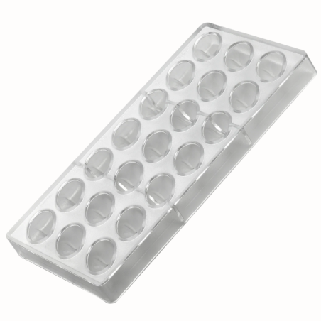 PC43 Pavoni Italia - forma z tritanu do pralin - dł. 36 x szer. 25 x wys. 20 mm / poj. 10 g x 21 pralin