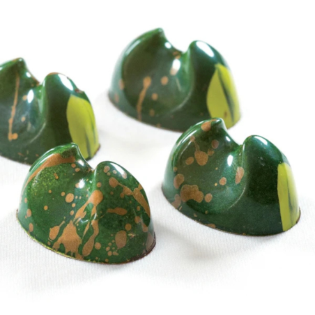 PC43 Pavoni Italia - forma z poliwęglanu do pralin - dł. 36 x szer. 25 x wys. 20 mm / poj. 10 g x 21 pralin