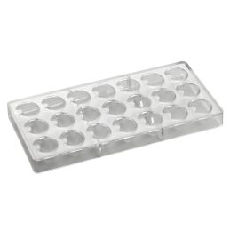 PC40 Pavoni Italia - forma z poliwęglanu do pralin - dł. 33 x szer. 28 x wys. 20 mm / poj. 10 g x 21 pralin