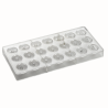 PC53 Iconic Pavoni Italia - forma z poliwęglanu do pralin - śr. 28 x wys. 16 mm / poj. 10 g x 21 pralin