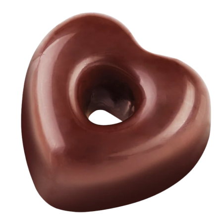 PC55 Serce Iconic Pavoni Italia - forma z poliwęglanu do pralin - dł. 29 x szer. 30 x wys. 16 mm / poj. 10 g x 21 pralin