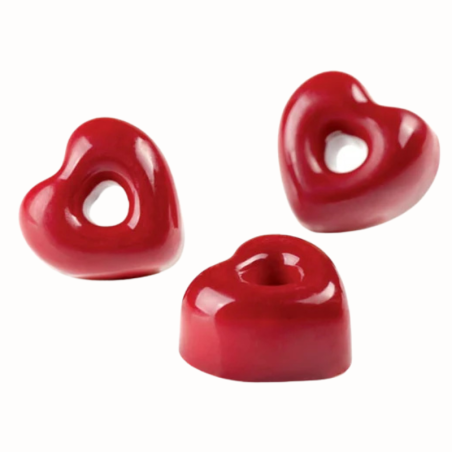 PC55 Serce Iconic Pavoni Italia - forma z poliwęglanu do pralin - dł. 29 x szer. 30 x wys. 16 mm / poj. 10 g x 21 pralin