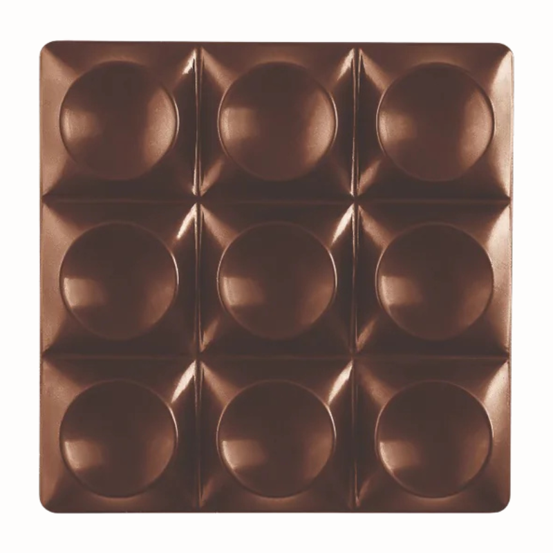 PC5013 Mini Bricks Pavoni Italia - forma z poliwęglanu do małych tabliczek czekolady - dł. 70 x wys. 10.5 mm / poj. 50 g