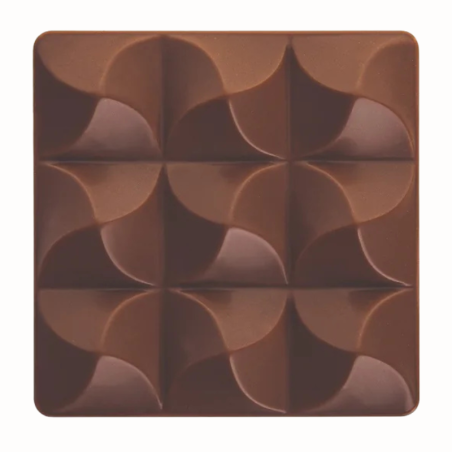 PC5014 Mini Moulin Pavoni Italia - forma z tritanu do małych tabliczek czekolady - dł. 70 x szer. 70 x wys. 14 mm / poj. 50 g