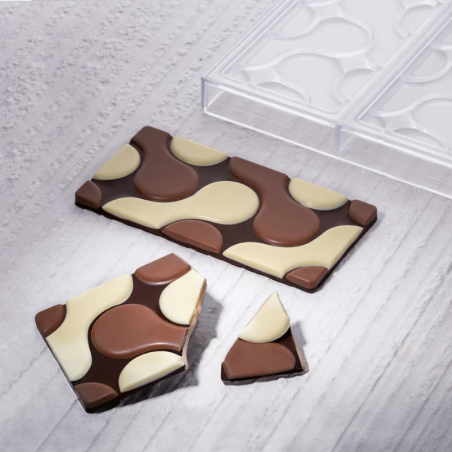 PC5007 Flow Pavoni Italia - forma z poliwęglanu do tabliczek czekolady