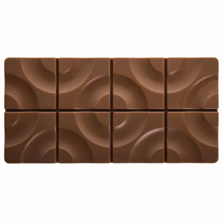 PC5008 Target Pavoni Italia - forma z poliwęglanu do tabliczek czekolady - dł. 154 x szer. 77 x wys. 14 mm / poj. 100 g