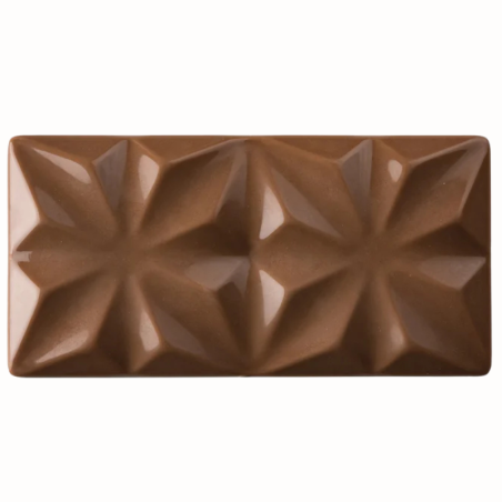 PC5005 Edelweiss Pavoni Italia - forma z poliwęglanu do tabliczek czekolady - dł. 154 x szer. 77 x wys. 10 mm / poj. 100 g