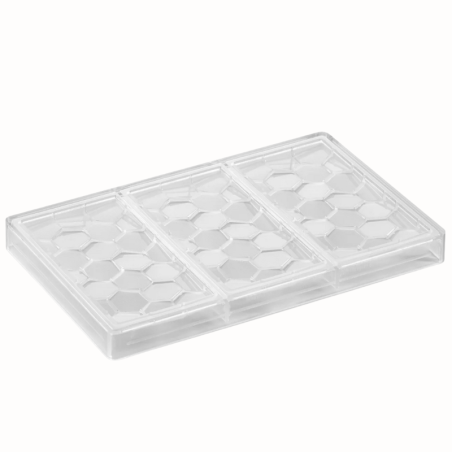 PC5006 Pavé Pavoni Italia - forma z poliwęglanu do tabliczek czekolady - dł. 155 x szer. 78 x wys. 10 mm / poj. 100 g