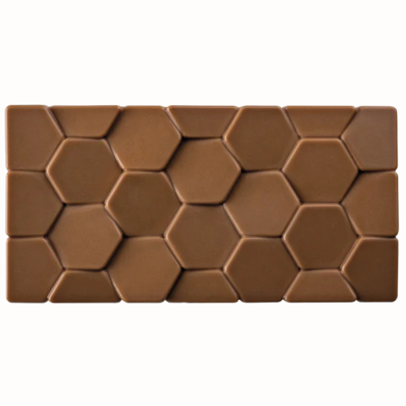 PC5006 Pavé Pavoni Italia - forma z poliwęglanu do tabliczek czekolady - dł. 155 x szer. 78 x wys. 10 mm / poj. 100 g