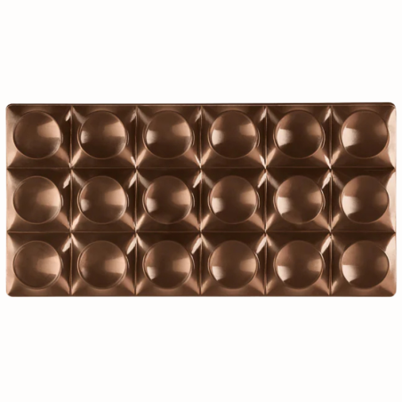 PC5010 Bricks Pavoni Italia - forma z poliwęglanu do tabliczek czekolady - dł. 154 x szer. 77 x wys. 9 mm / poj. 100 g
