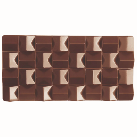 PC5012 Pixie Pavoni Italia - forma z poliwęglanu do tabliczek czekolady - dł. 154 x szer. 77 x wys. 11 mm / poj. 100 g