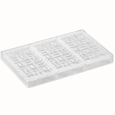 PC5003 Ola Pavoni Italia - forma z poliwęglanu do tabliczek czekolady - dł. 155 x szer. 77 x wys. 10 mm / poj. 100 g