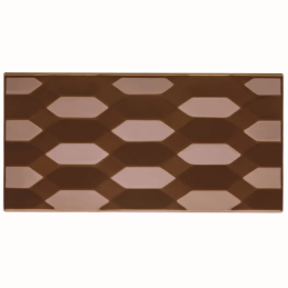 PC5029 Hexa Pavoni Italia - forma z poliwęglanu do tabliczek czekolady - dł. 154 x szer. 77 x wys. 10 mm / poj. 100 g