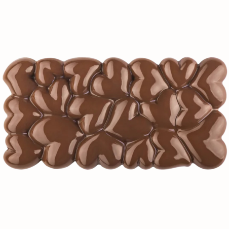 PC5028 Eros Pavoni Italia - forma do walentynkowych tabliczek czekolady - dł. 154 x szer. 77 x wys. 11 mm / poj. 100 g