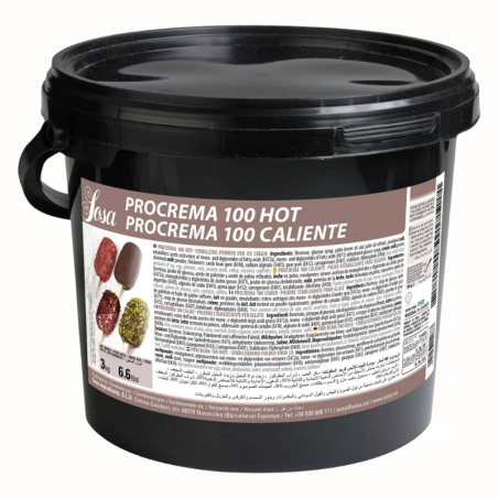 op. 3 kg Procrema 100 Hot - Sosa Ingredients - mieszanka do stabilizowania lodów mlecznych - do stosowania na gorąco