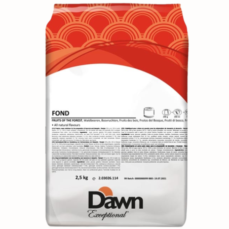 2,5 kg FOND FOREST FRUITS stabilizator do śmietany smak owoce leśne Dawn