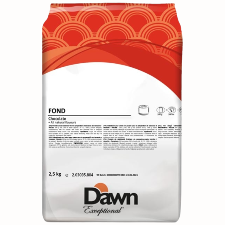 2,5 kg FOND CHOCOLATE stabilizator do śmietany smak czekoladowy Dawn