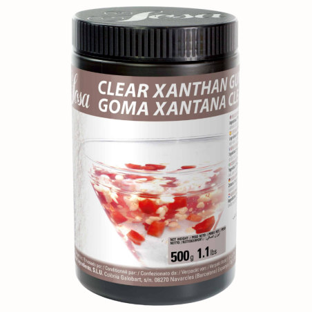 op. 500 g Guma Ksantanowa - Goma Xantana Clear - Sosa Ingredients - dodatek spożywczy o maksymalnej przezroczystości