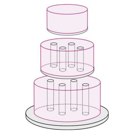 podkład do stelaża tortu piętrowego - gruby podkład cukierniczy - Cukieteria.pl