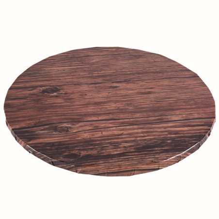 śr. 25 cm x wys. 1.2 cm Gruby podkład pod tort - okrągła podkładka do transportu i serwowania ciast - motyw drewna