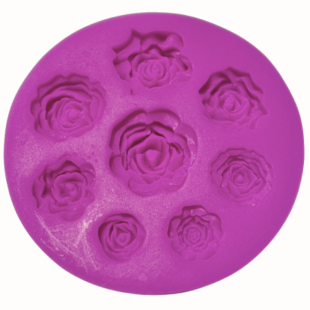 1 szt. Róże - foremka silikonowa do odciskania i odlewania dekoracji