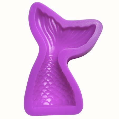 1 szt. Ogon Syreny - foremka silikonowa do odciskania i odlewania dekoracji - dł. 10.5 x szer. 6.5 cm