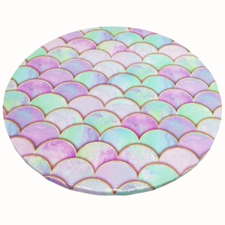 1 szt. ∅ 30 cm PODKŁAD OKRĄGŁY SYRENKA gruby kolorowy podkład do tortów o wysokości ok. 1.2 cm