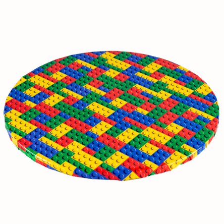 1 szt. ∅ 25 cm PODKŁAD OKRĄGŁY LEGO gruby kolorowy podkład do tortów o wysokości ok. 1.2 cm