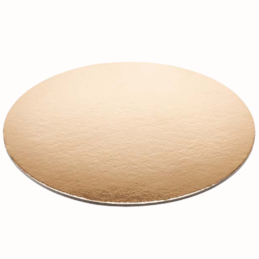 ∅ 12 cm PODKŁAD ZŁOTY DISG cienka podkładka pod ciasta i torty