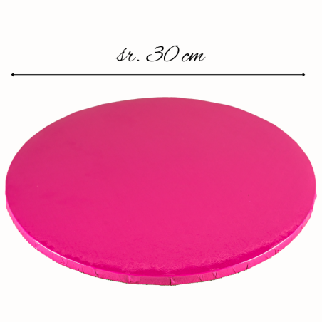 ∅ 30 cm PODKŁAD RÓŻOWY CIEMNY 30376 z motywem kwiatowym wysokość ok. 12 mm